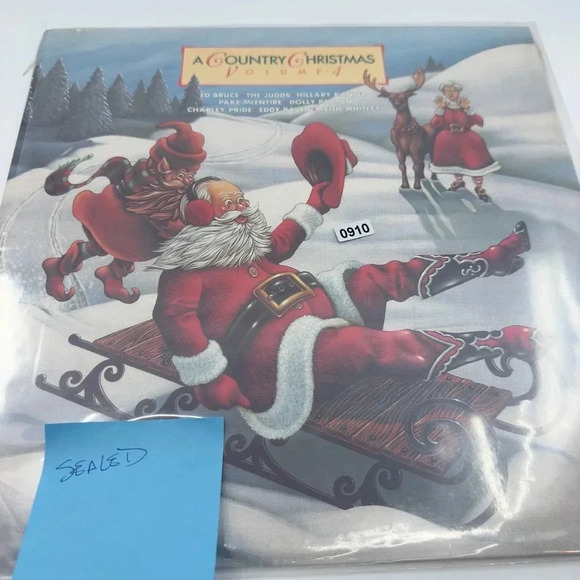 Various A Country Christmas Volume 4 Vinyl Album Record - LP, Vinyl Records - Picture 2 of 6